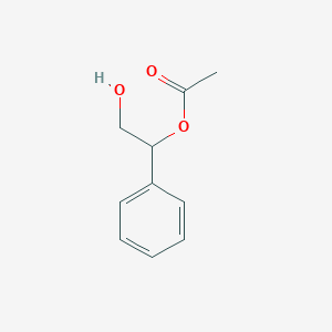 molecular formula C10H12O3 B078762 2-Hydroxy-1-phenylethyl acetate CAS No. 10522-02-8
