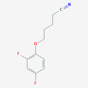 molecular formula C11H11F2NO B7876842 5-(2,4-Difluorophenoxy)pentanenitrile 