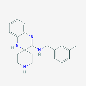 molecular formula C20H24N4 B7877212 N-[(3-methylphenyl)methyl]spiro[4H-quinoxaline-3,4'-piperidine]-2-amine 