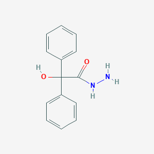 molecular formula C14H14N2O2 B078773 2-Hydroxy-2,2-diphenylacetohydrazide CAS No. 13050-38-9