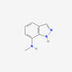 molecular formula C8H9N3 B7877452 (1H-Indazol-7-yl)-methyl-amine 