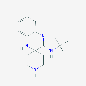 molecular formula C16H24N4 B7878676 N-tert-butylspiro[4H-quinoxaline-3,4'-piperidine]-2-amine 