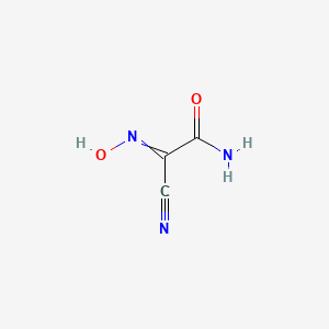 molecular formula C3H3N3O2 B7878686 (2Z)-2-Cyano-2-(hydroxyimino)acetamide 