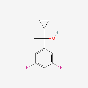 molecular formula C11H12F2O B7878973 1-(3,5-Difluorophenyl)-1-cyclopropyl ethanol 