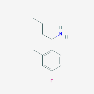 1-(4-Fluoro-2-methylphenyl)butan-1-amine