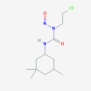 molecular formula C12H22ClN3O2 B078791 1-(2-Chloroethyl)-1-nitroso-3-(3,3,5-trimethylcyclohexyl)urea CAS No. 13909-10-9