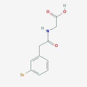 2-[2-(3-Bromophenyl)acetamido]acetic acid