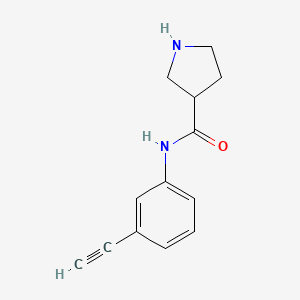 N-(3-ethynylphenyl)pyrrolidine-3-carboxamide