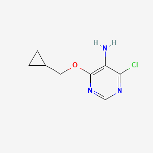 4-Chloro-6-(cyclopropylmethoxy)pyrimidin-5-amine
