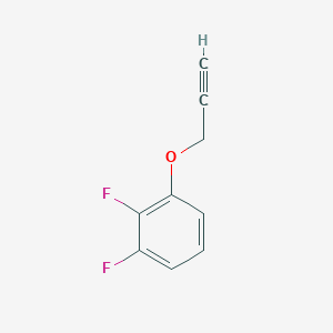 molecular formula C9H6F2O B7879263 1,2-Difluoro-3-prop-2-ynyloxybenzene 