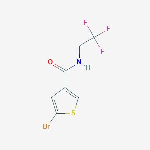 5-bromo-N-(2,2,2-trifluoroethyl)thiophene-3-carboxamide