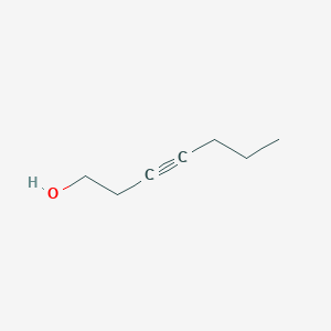 molecular formula C7H12O B078798 3-Heptyn-1-ol CAS No. 14916-79-1