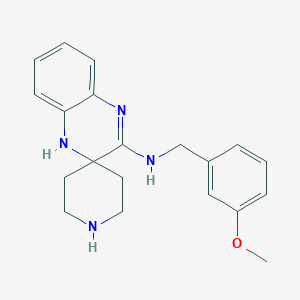 molecular formula C20H24N4O B7879925 N-[(3-methoxyphenyl)methyl]spiro[4H-quinoxaline-3,4'-piperidine]-2-amine 