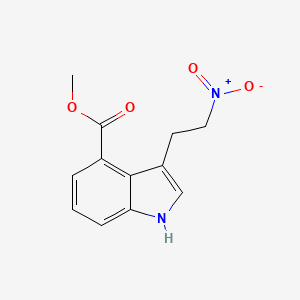 molecular formula C12H12N2O4 B7879961 Methyl 3-(2-Nitroethyl)-1H-indole-4-carboxylate 
