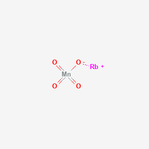 molecular formula MnO4Rb B078802 Rubidium permanganate CAS No. 13465-49-1