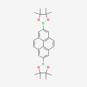molecular formula C28H32B2O4 B7880448 2,7-Bis(4,4,5,5-tetramethyl-1,3,2-dioxaborolan-2-yl)pyrene 
