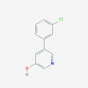 molecular formula C11H8ClNO B7880451 5-(3-Chlorophenyl)pyridin-3-ol CAS No. 1258616-41-9