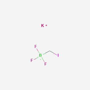 molecular formula CH2BF3IK B7880522 potassium;trifluoro(iodomethyl)boranuide 