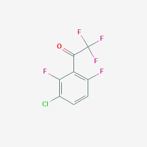 molecular formula C8H2ClF5O B7880830 3'-Chloro-2,2,2,2',6'-pentafluoroacetophenone CAS No. 1208077-28-4
