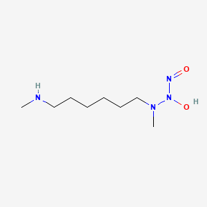 molecular formula C8H20N4O2 B7880857 N-hydroxy-N-[methyl-[6-(methylamino)hexyl]amino]nitrous amide 