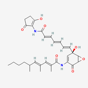 molecular formula C31H38N2O7 B7880860 Manumycin A from Streptomyces parvulus 