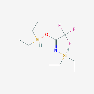 molecular formula C10H22F3NOSi2 B7880922 diethylsilyl (1E)-N-diethylsilyl-2,2,2-trifluoroethanimidate 