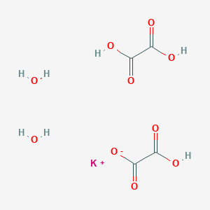 molecular formula C4H7KO10 B7881023 potassium;2-hydroxy-2-oxoacetate;oxalic acid;dihydrate 