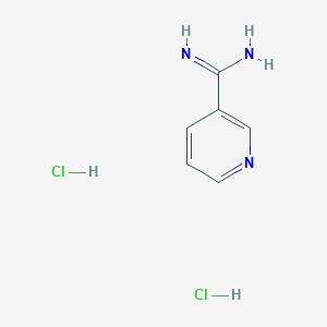 molecular formula C6H9Cl2N3 B7881131 Nicotinimidamide dihydrochloride 