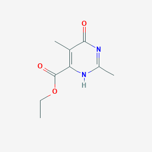 molecular formula C9H12N2O3 B7881188 ethyl 2,5-dimethyl-4-oxo-1H-pyrimidine-6-carboxylate 