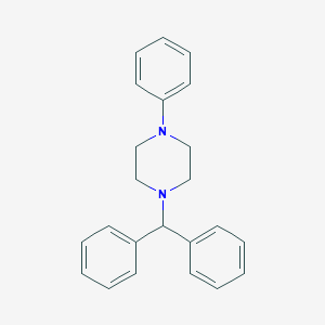 molecular formula C23H24N2 B078812 Piperazine, 1-(diphenylmethyl)-4-phenyl- CAS No. 14258-45-8