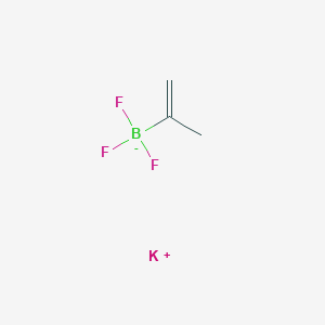 molecular formula C3H5BF3K B7881456 potassium;trifluoro(prop-1-en-2-yl)boranuide 