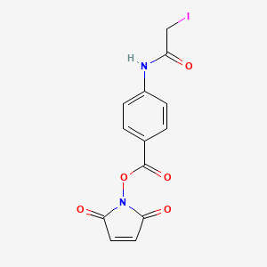 molecular formula C13H9IN2O5 B7881544 (Siab);N-succinimidyl-(4-iodoacetyl) aminobenzoate 