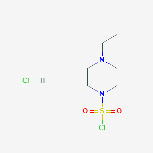 molecular formula C6H14Cl2N2O2S B7881718 4-Ethylpiperazine-1-sulfonyl chloride hydrochloride 