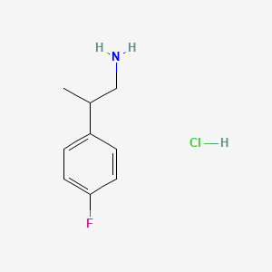 molecular formula C9H13ClFN B7882061 2-(4-Fluorophenyl)propan-1-amine hydrochloride CAS No. 403-27-0