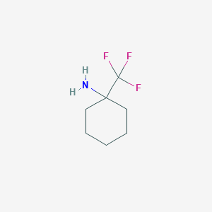 molecular formula C7H12F3N B7882122 1-(Trifluoromethyl)cyclohexan-1-amine 