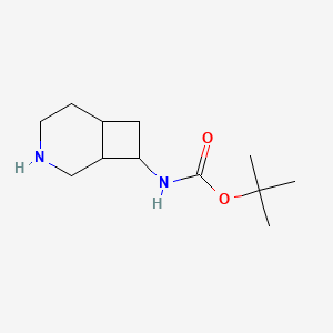 molecular formula C12H22N2O2 B7882129 tert-butyl N-{3-azabicyclo[4.2.0]octan-8-yl}carbamate CAS No. 1258652-27-5