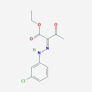 molecular formula C12H13ClN2O3 B7882337 ethyl (2Z)-2-[(3-chlorophenyl)hydrazinylidene]-3-oxobutanoate 