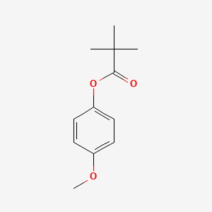 molecular formula C12H16O3 B7882366 2,2-Dimethylpropanoic acid, 4-methoxyphenyl ester CAS No. 19820-47-4