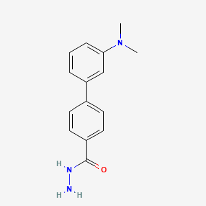 molecular formula C15H17N3O B7882514 4-[3-(Dimethylamino)phenyl]benzohydrazide 