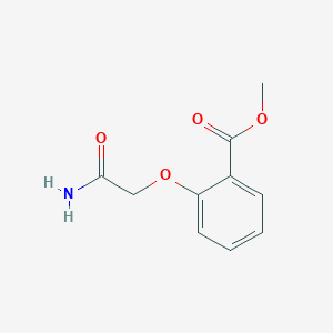 molecular formula C10H11NO4 B7882536 Methyl 2-(2-amino-2-oxoethoxy)benzoate 