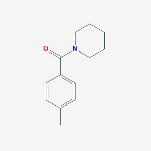 molecular formula C13H17NO B078827 Piperidine, 1-(4-methylbenzoyl)- CAS No. 13707-23-8
