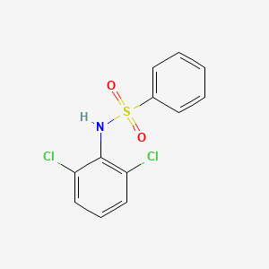 molecular formula C12H9Cl2NO2S B7882890 N-(2,6-dichlorophenyl)benzenesulfonamide 