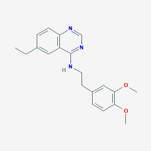 molecular formula C20H23N3O2 B7882972 N-[2-(3,4-dimethoxyphenyl)ethyl]-6-ethylquinazolin-4-amine 