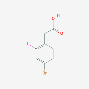 molecular formula C8H6BrIO2 B7882995 4-Bromo-2-iodophenylacetic acid 