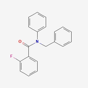 molecular formula C20H16FNO B7883056 N-benzyl-2-fluoro-N-phenylbenzamide 