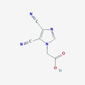 molecular formula C7H4N4O2 B7883128 2-(4,5-dicyano-1H-imidazol-1-yl)acetic acid CAS No. 94512-79-5