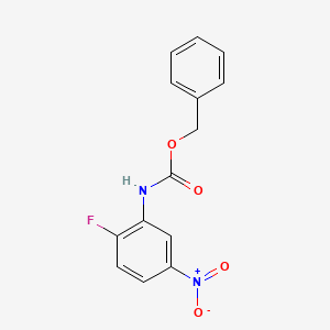 molecular formula C14H11FN2O4 B7883169 benzyl N-(2-fluoro-5-nitrophenyl)carbamate 