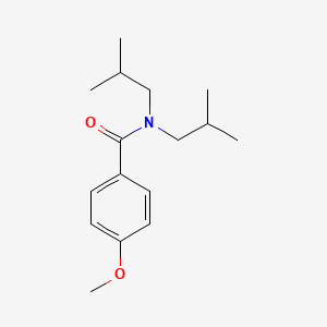 molecular formula C16H25NO2 B7883223 N,N-Diisobutyl-4-methoxybenzamide 