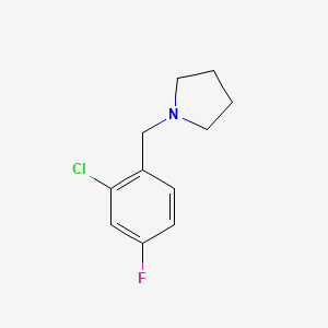 1-(2-Chloro-4-fluorobenzyl)pyrrolidine