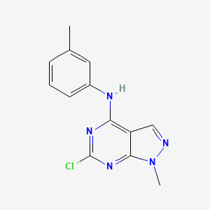 6-chloro-1-methyl-N-(3-methylphenyl)-1H-pyrazolo[3,4-d]pyrimidin-4-amine